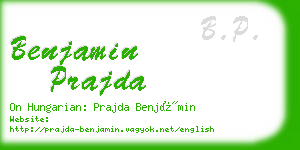 benjamin prajda business card